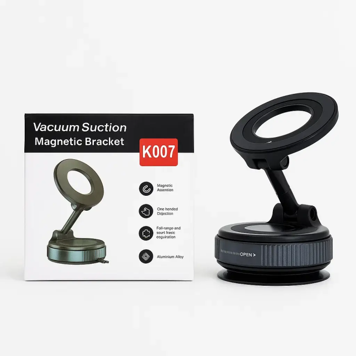 K007 vacuum suction magnetic bracket retail box packaging