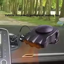 Car heater fan defrosting and defogging a car windshield