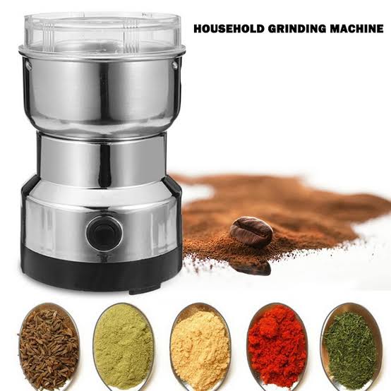 RAF R.7113 grinder grinding spices in stainless steel bowl