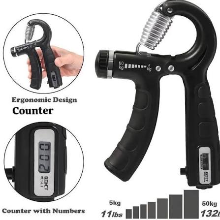 Digital hand gripper, LCD rep counter display