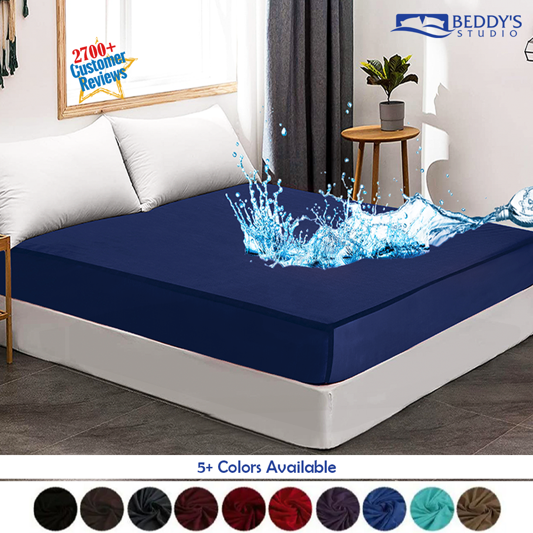 Waterproof Mattress Protector - quilted terry cotton fitted cover