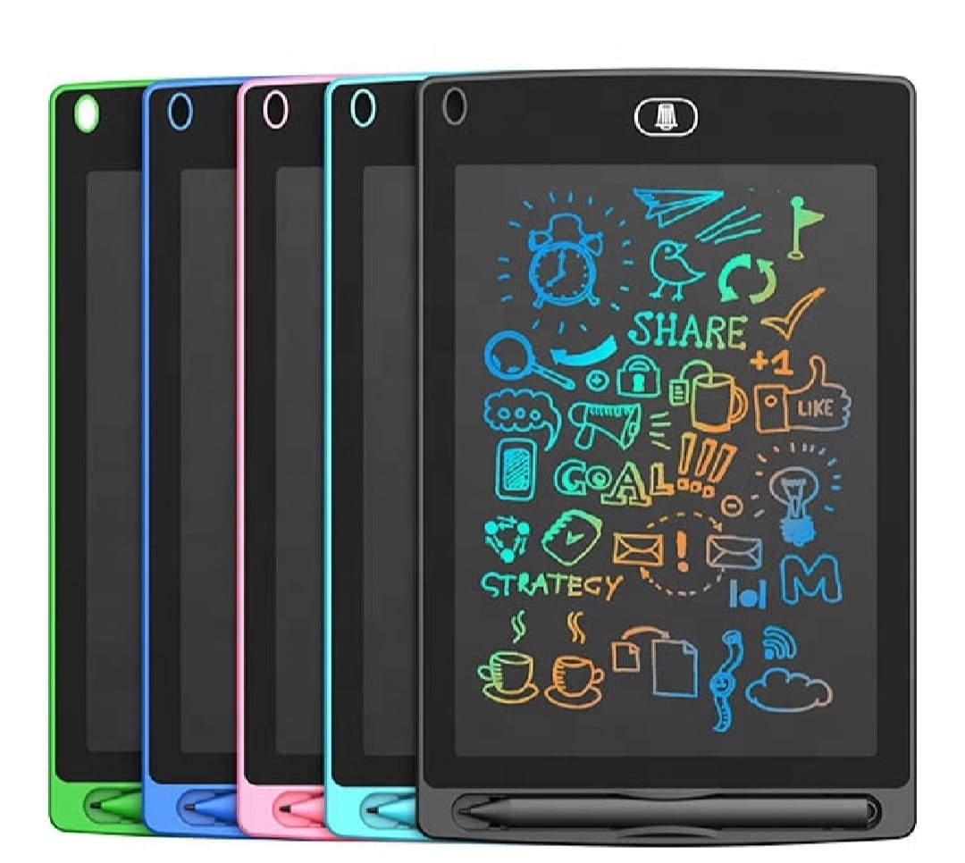 Multicolor LCD writing tablet, erasable drawing pad product shot