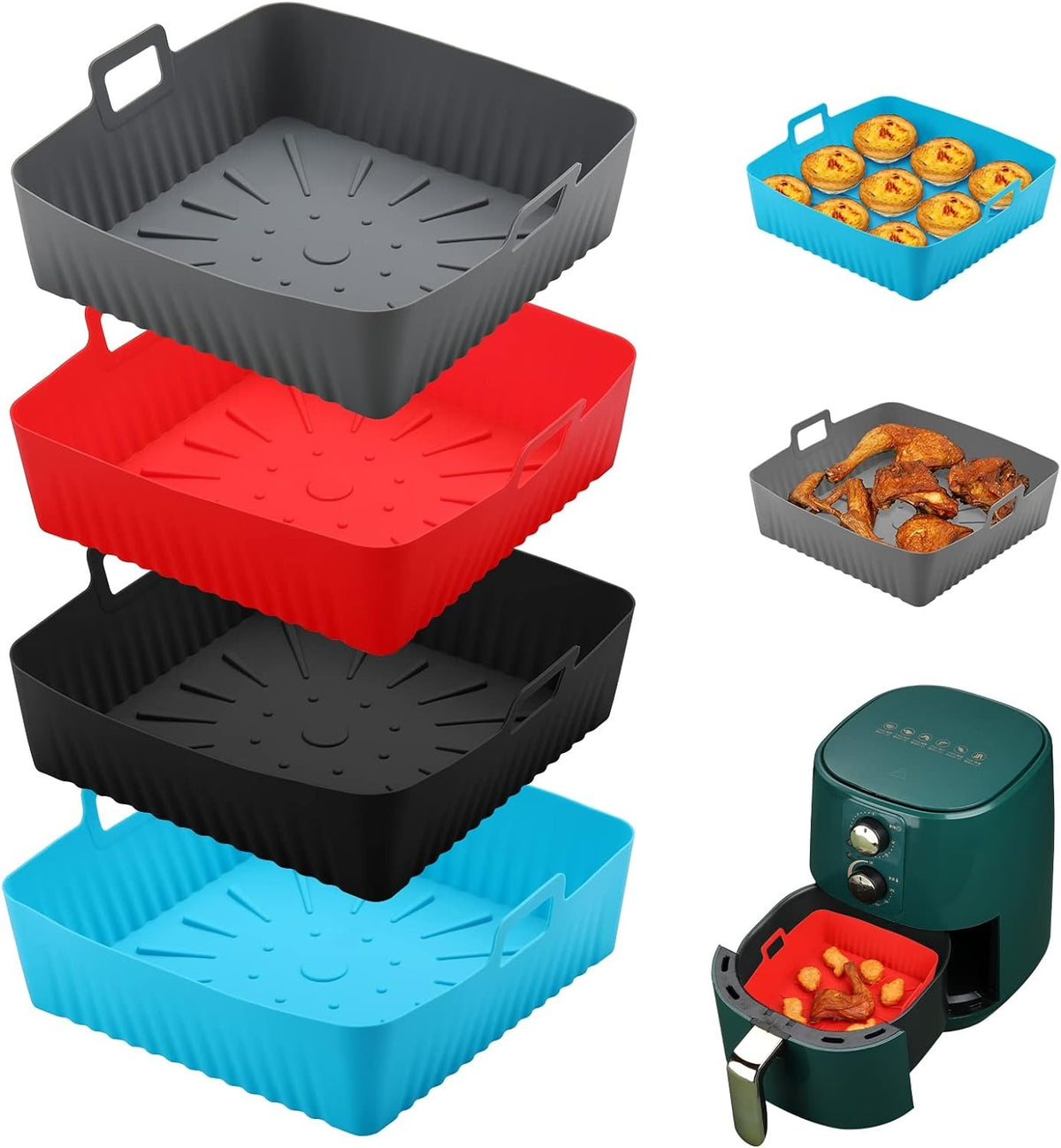 Air fryer basket liner color options