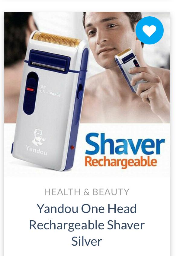 Yandou electric razor with foil head and pop-up trimmer detail