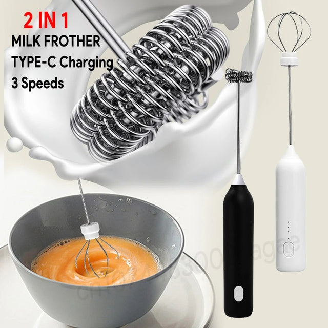 Electric milk frother 2-in-1 - main product view