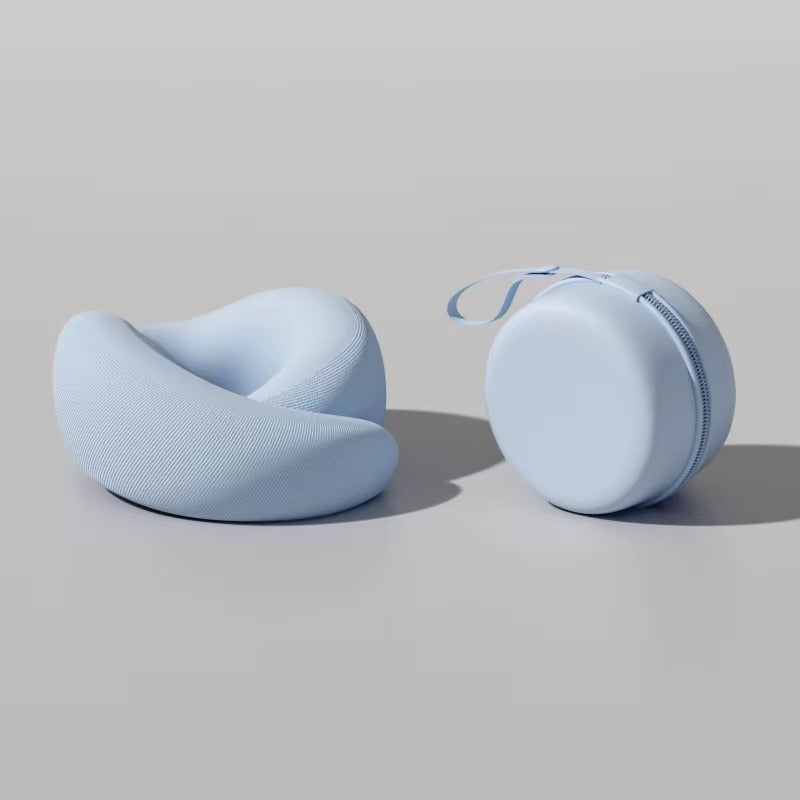 Memory foam neck pillow sky blue variant