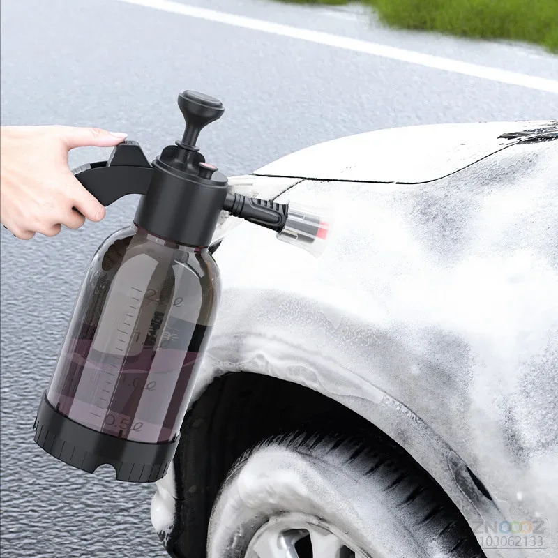 Car foam cannon hand-pump sprayer bottle spraying foam