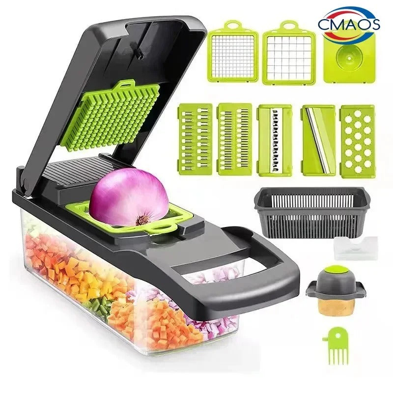 16-in-1 multifunction vegetable slicer chopper - main view