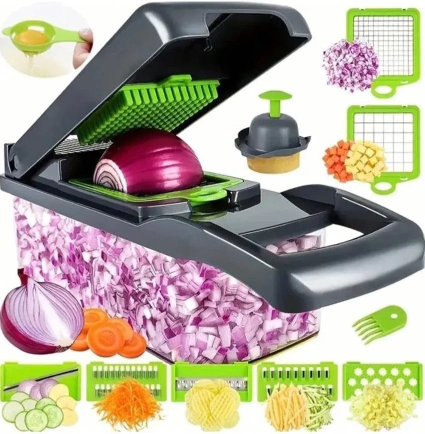 Vegetable slicer chopper 14-in-1 variant view