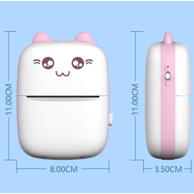 Bluetooth mini thermal printer with thermal paper roll