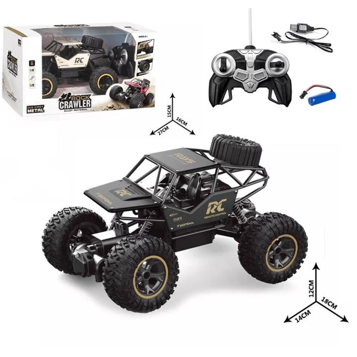 RC rock crawler truck with remote control