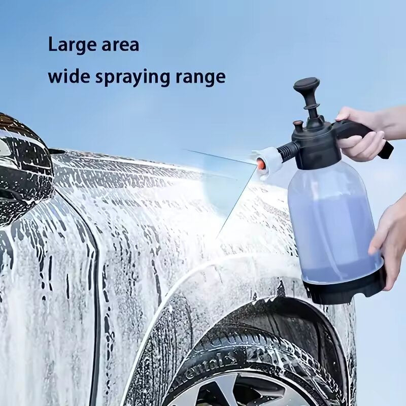 Car foam cannon bottle with foam and water pressure spray nozzles