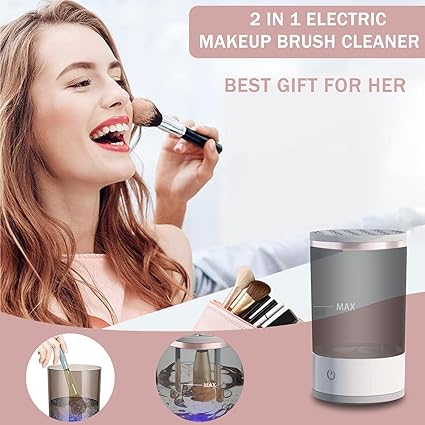 Makeup brush cleaner spinner cup cleaning brushes automatically