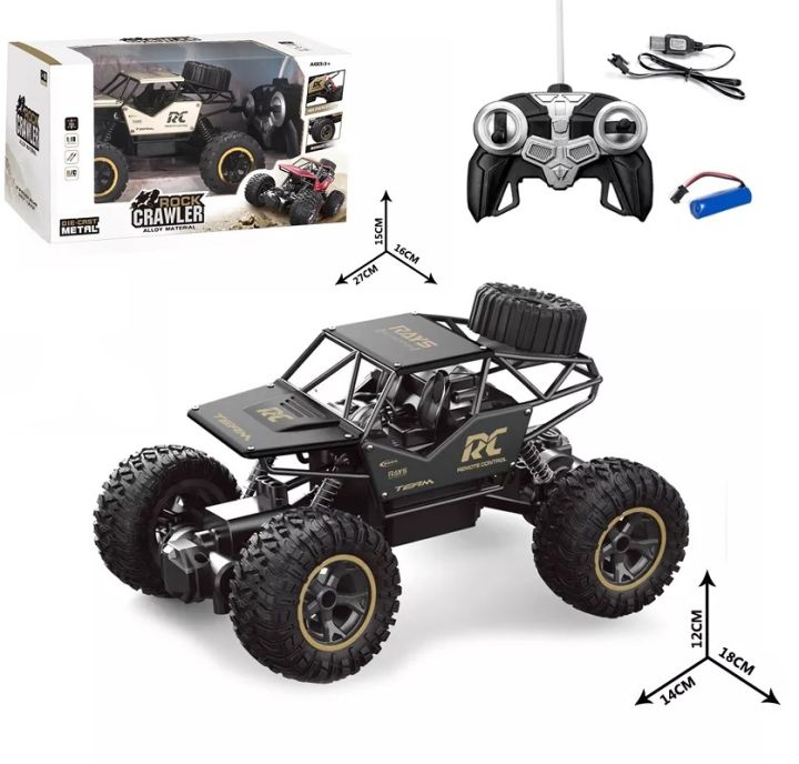 RC off-road truck exposed roll cage detail