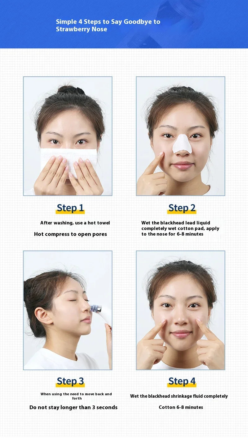 Blackhead remover suction levels