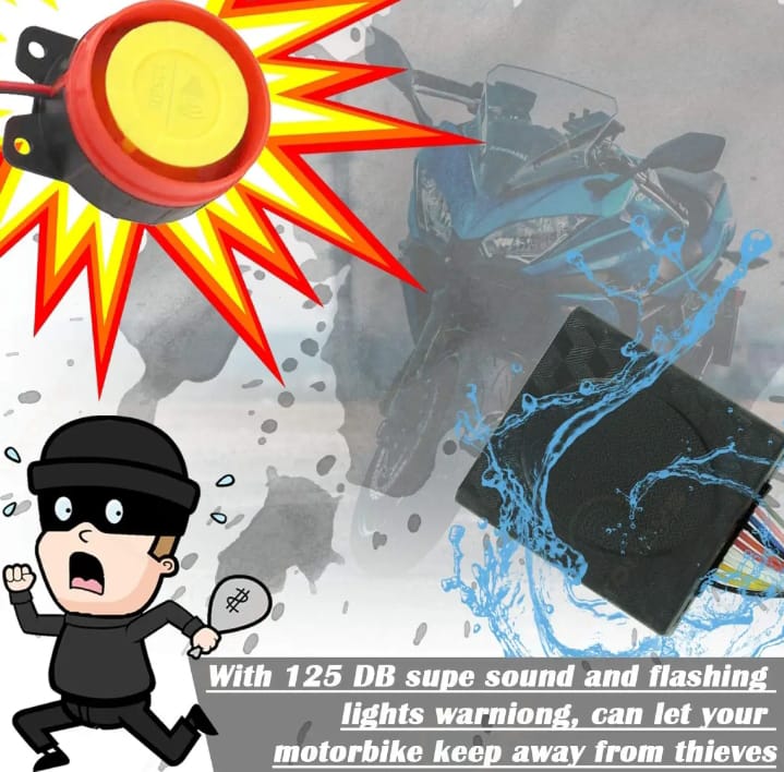 HJG bike lock alarm siren speaker and wiring bundle