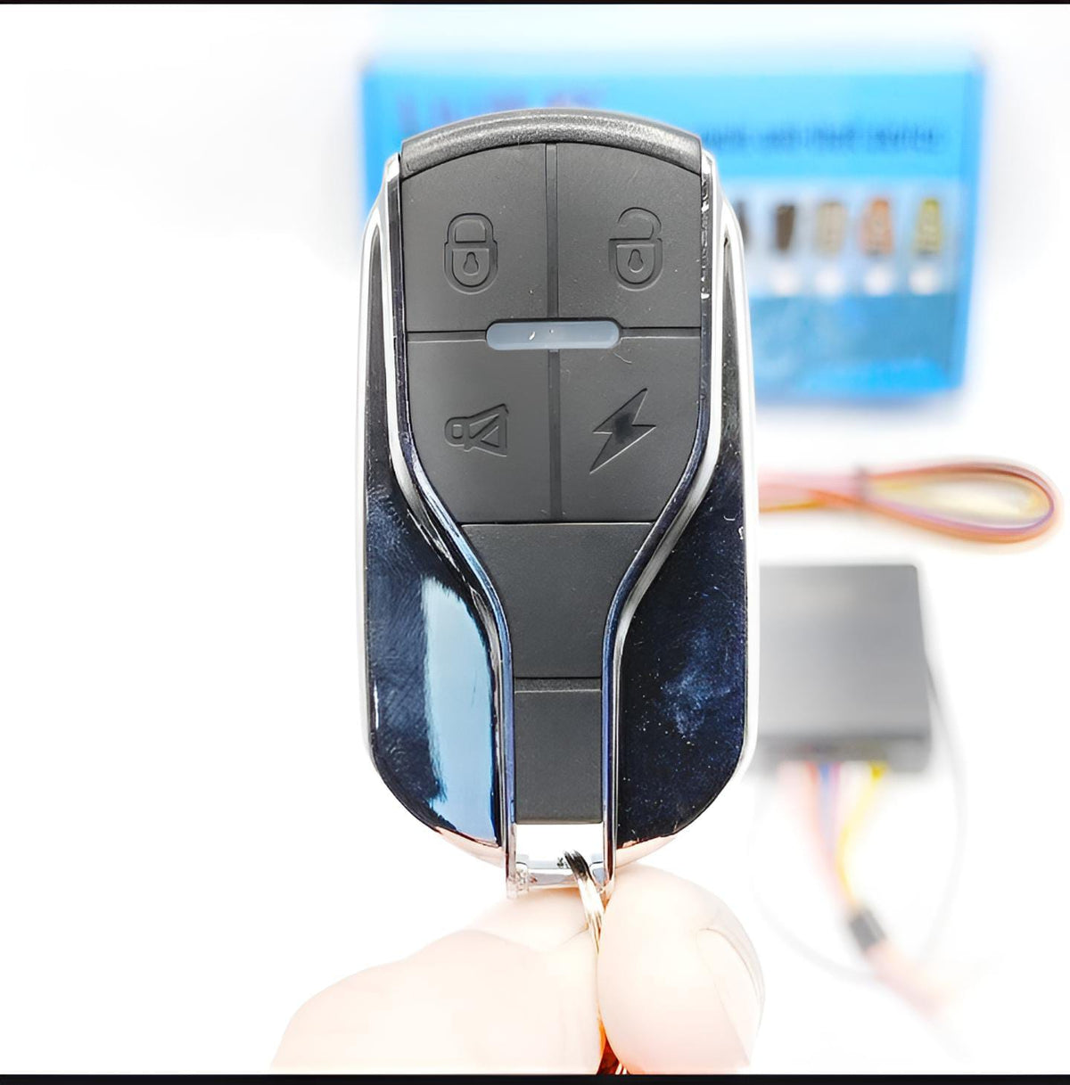 HJG anti theft alarm kit box with two remote controls