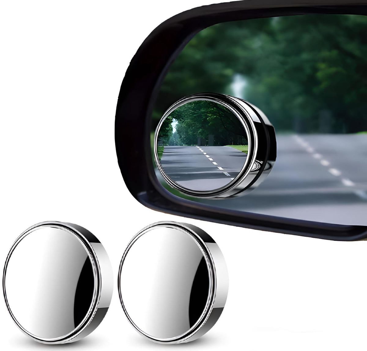 Convex blind spot mirror for car side mirror, round 50mm
