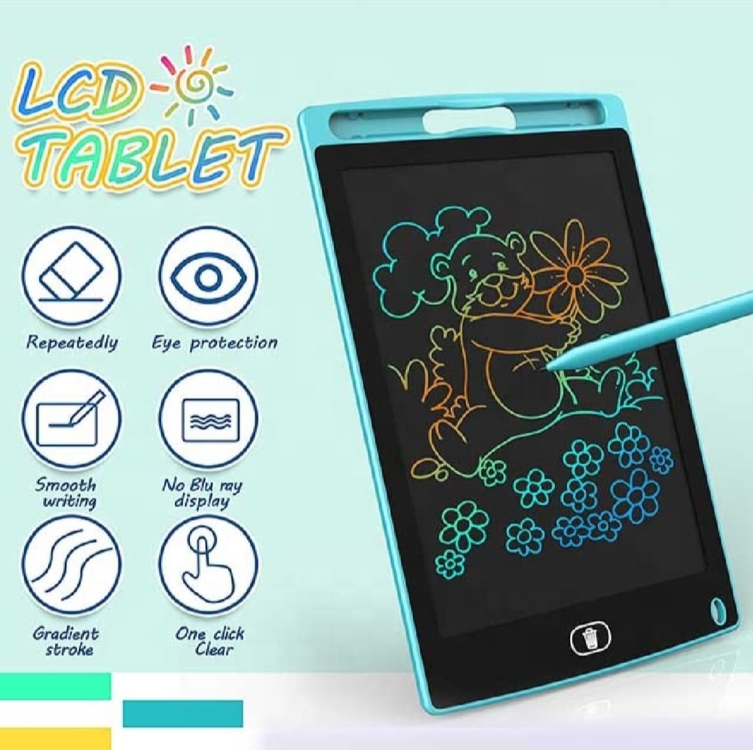 LCD writing tablet drawing pad, one-touch erase button detail