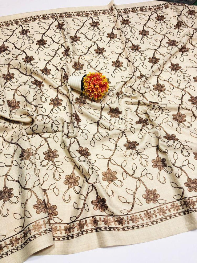 1 Pc Women's Woolen Embroidered Shawl - PrimeKart Pakistan
