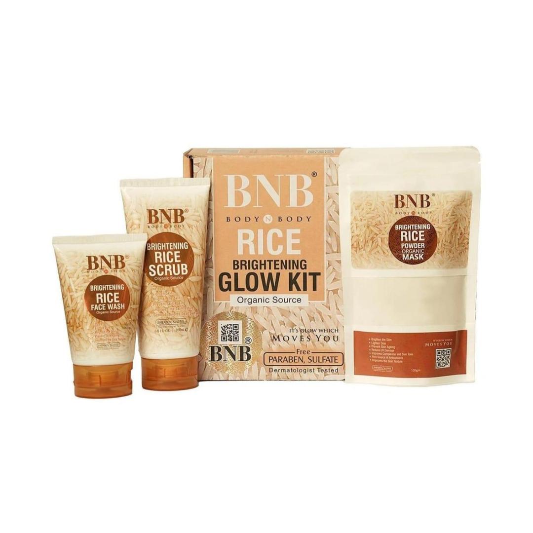 Skin Brightening Rice Facial Kit - Whitening and Exfoliating Set - PrimeKart Pakistan