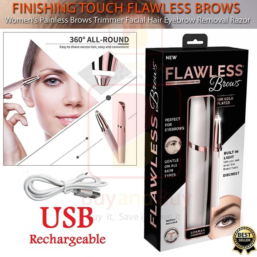 Painless Flawless Facial Hair Remover | Experience Smooth, Hair-Free Skin | Safe for All Skin Types