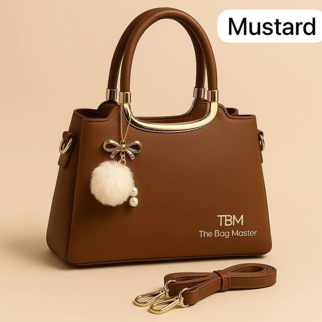 Stylish Women's Rexine Hand Bag - 1 Pc - PrimeKart Pakistan