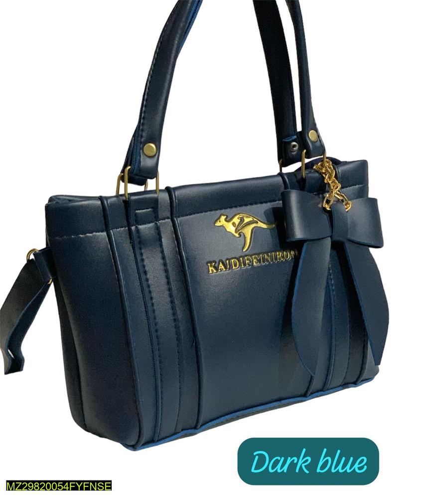 Women's Rexine Plain Hand Bag - PrimeKart Pakistan