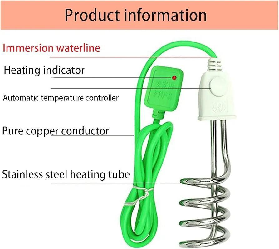 Electric Immersion Rod - Fast Heating Water Heater for Home Use - PrimeKart Pakistan