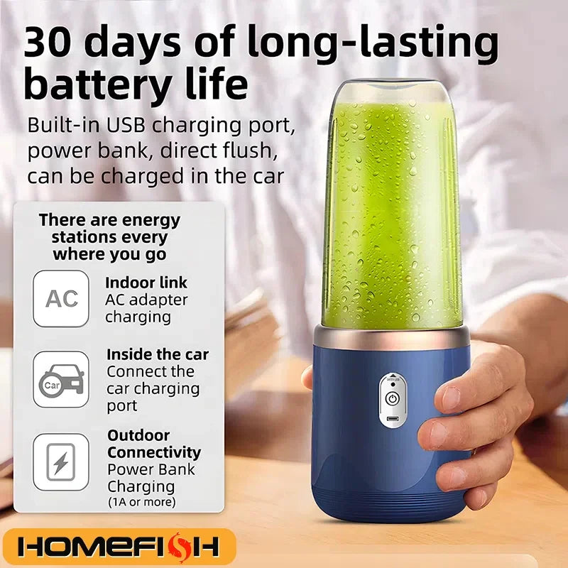 Blender bottle lifestyle - USB charging
