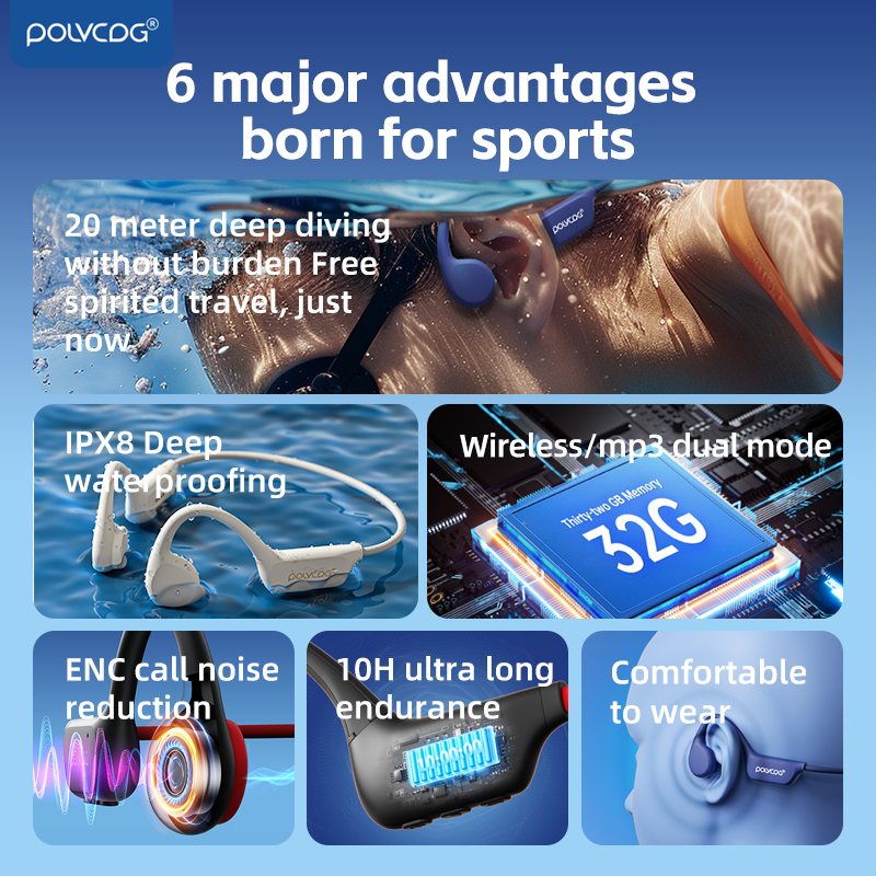 Bone conduction sports headphones with microphone