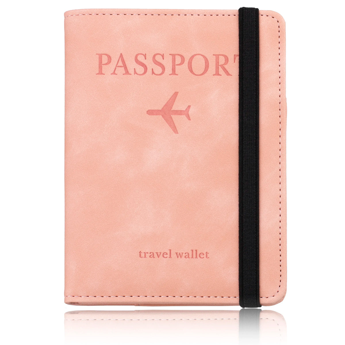 RFID blocking travel wallet pink variant