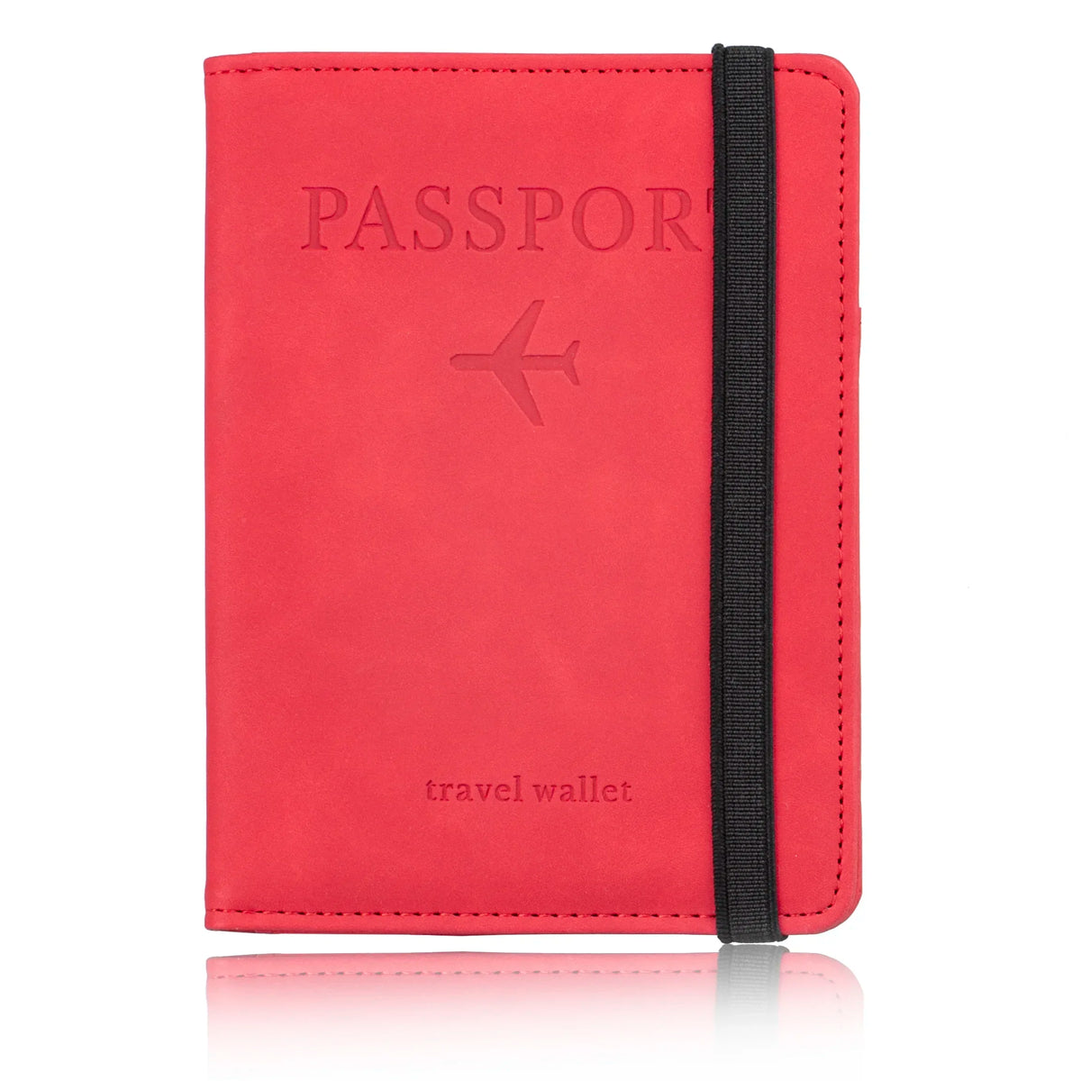 RFID passport holder red variant
