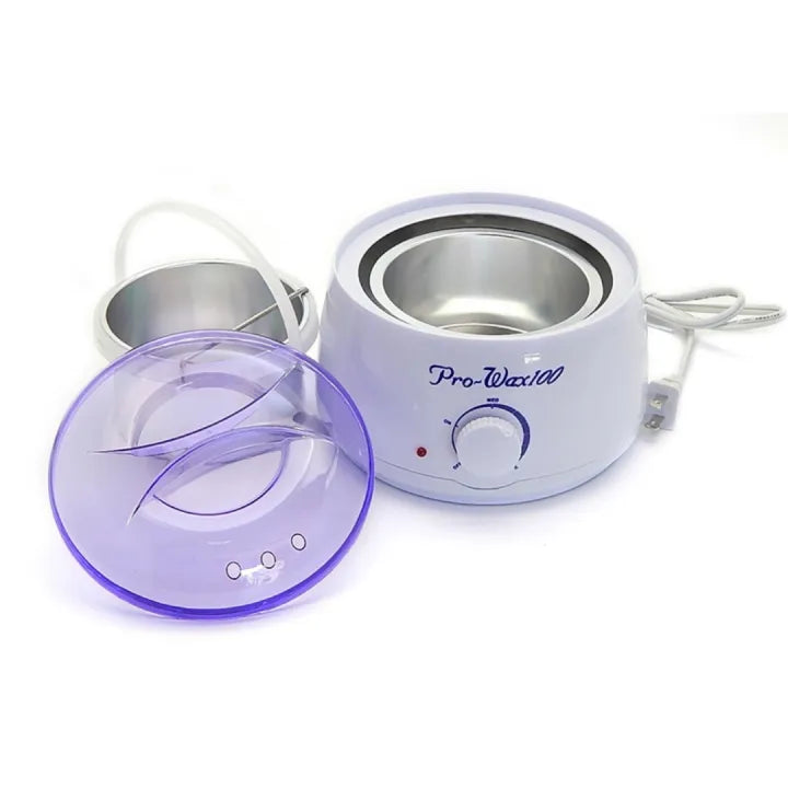 Pro Wax 100 wax heater with lid off showing inner metal pot