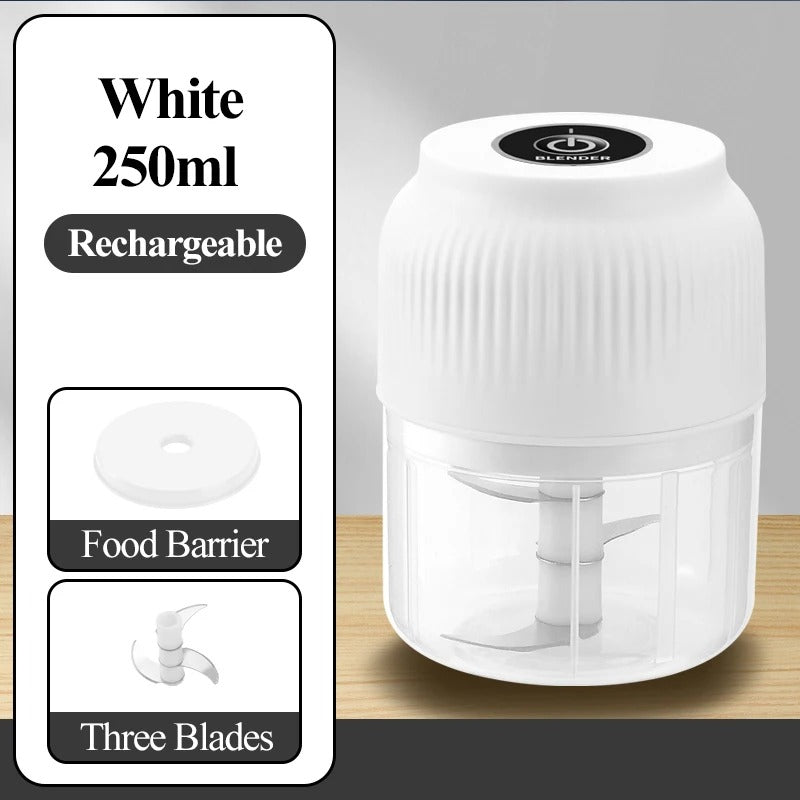 Mini chopper white variant with food barrier