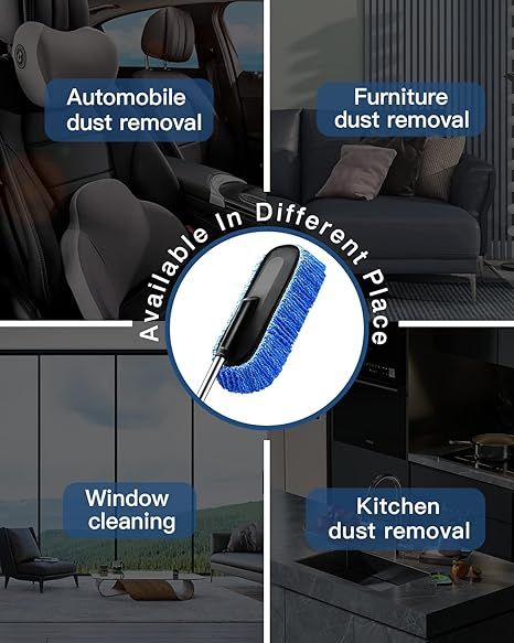 Multi-use car duster — suitable for automobile dust removal, furniture, windows and kitchen surfaces