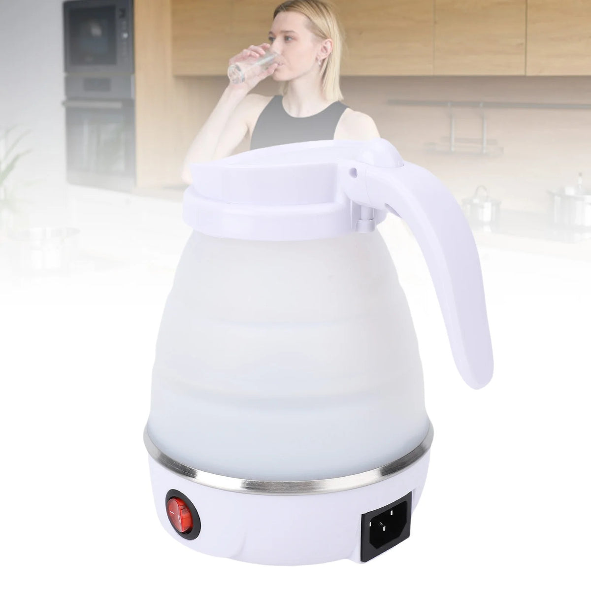 Foldable travel kettle lifestyle