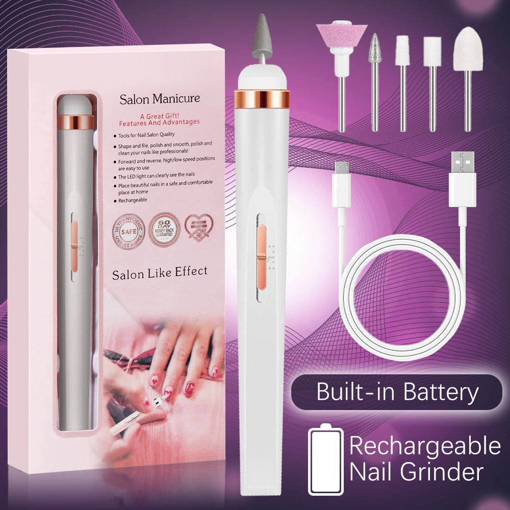 Electric manicure pedicure set white variant