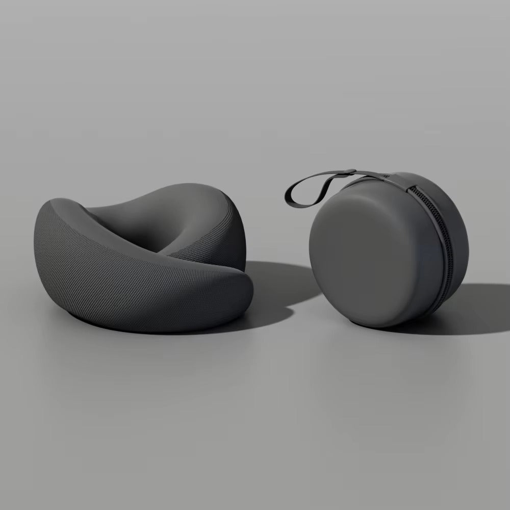 Memory foam neck pillow black variant