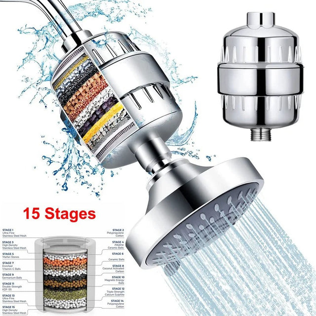 20-stage shower head filter - main view